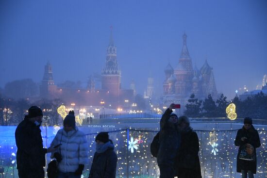 Зима в Москве 