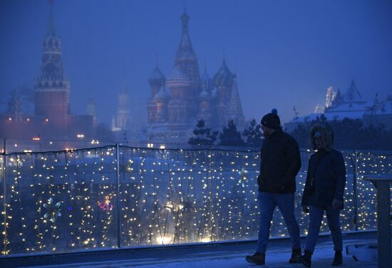 Зима в Москве 