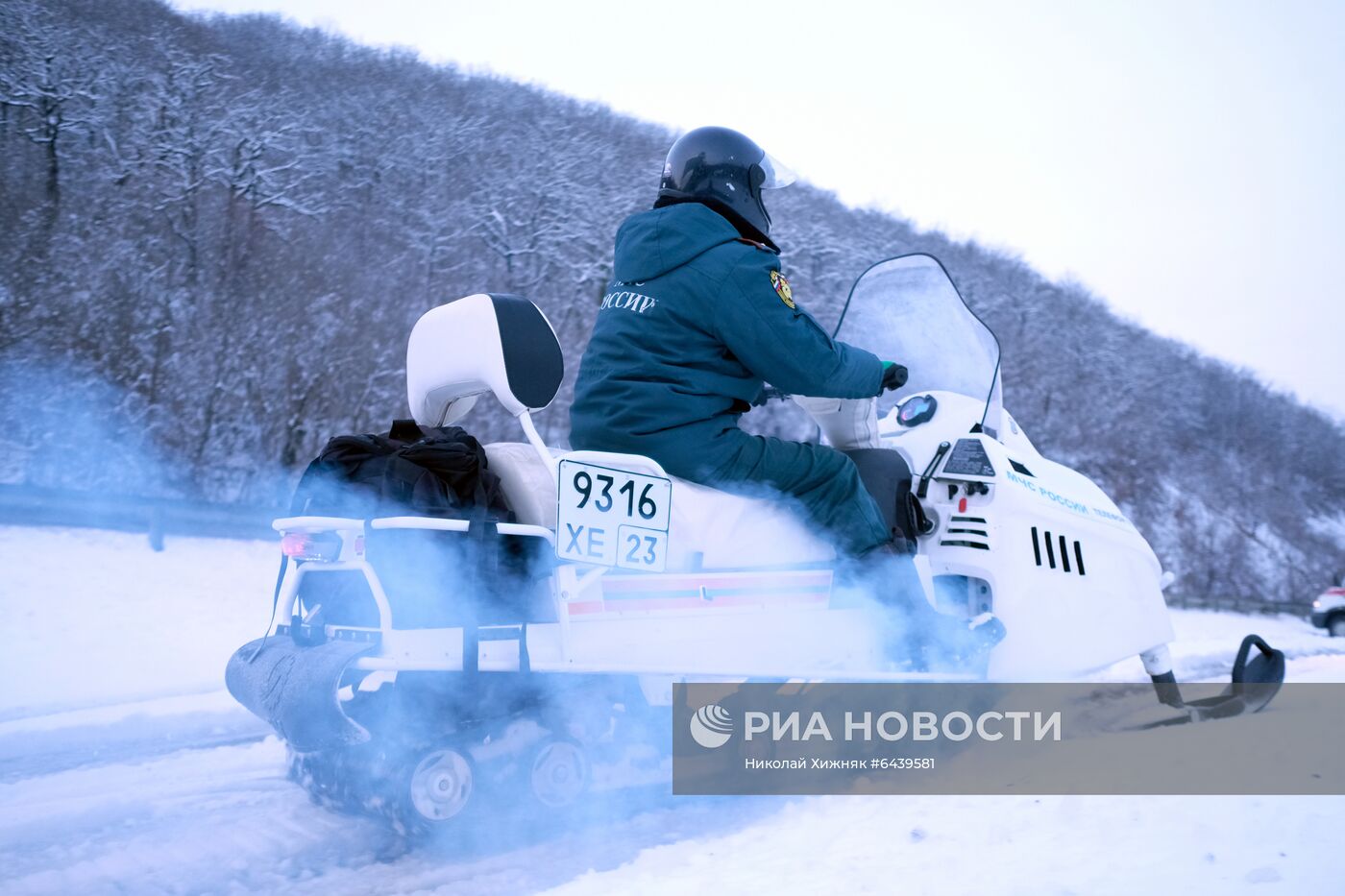 Работа мобильного пункта обогрева в Краснодарском крае