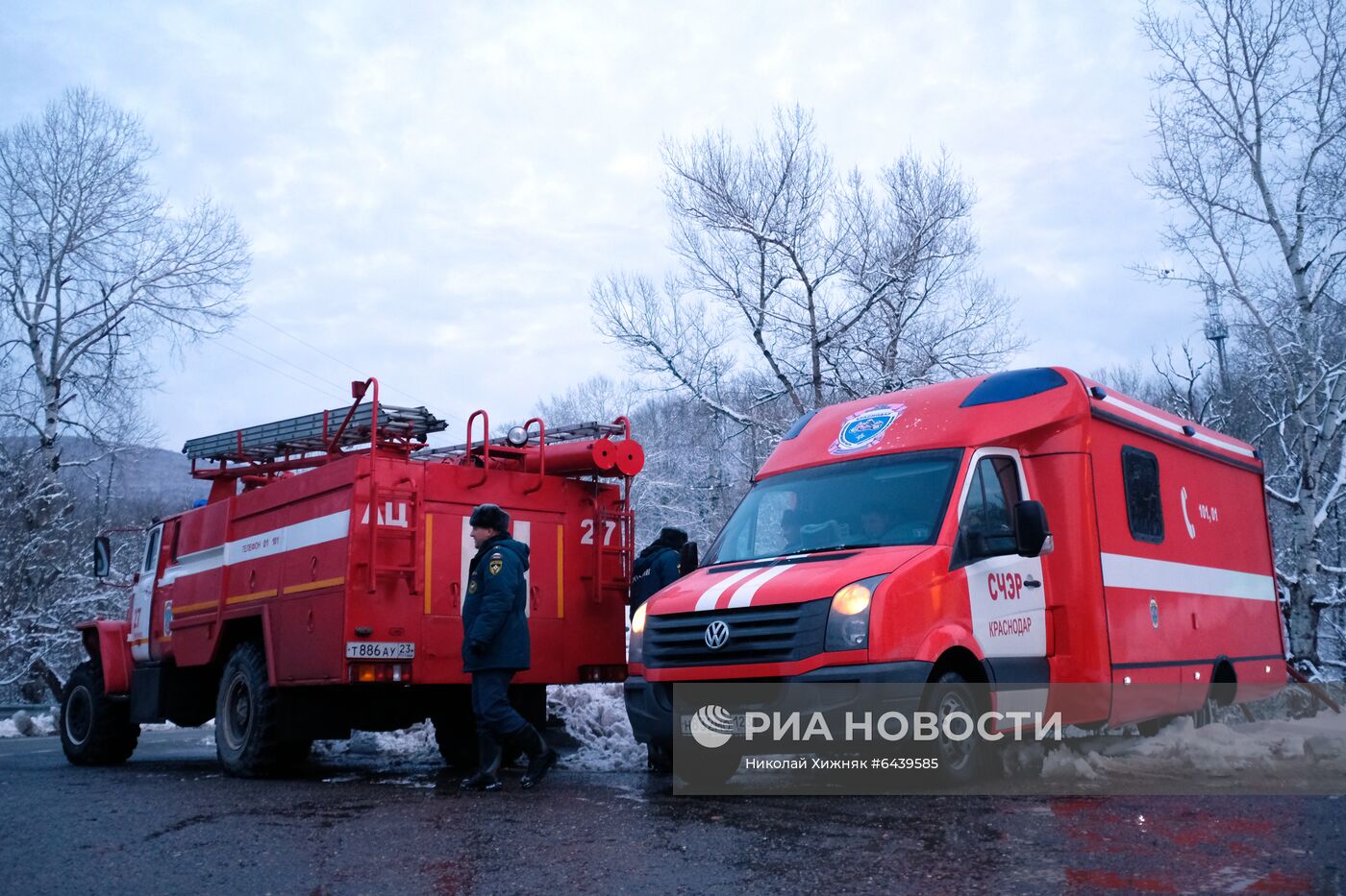 Работа мобильного пункта обогрева в Краснодарском крае | РИА Новости  Медиабанк