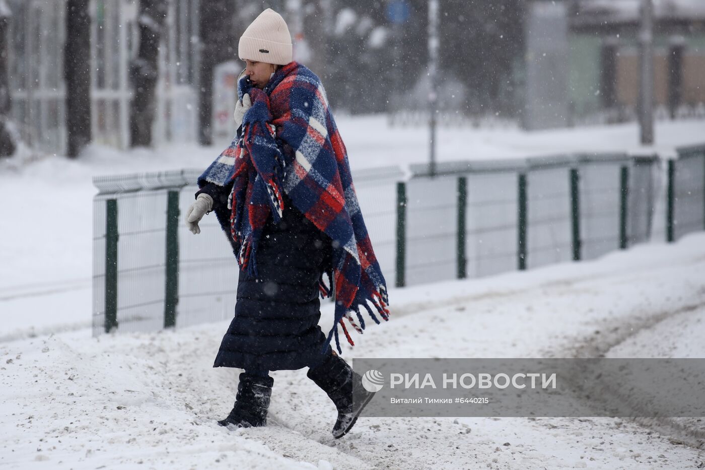 Снегопад в Краснодарском крае