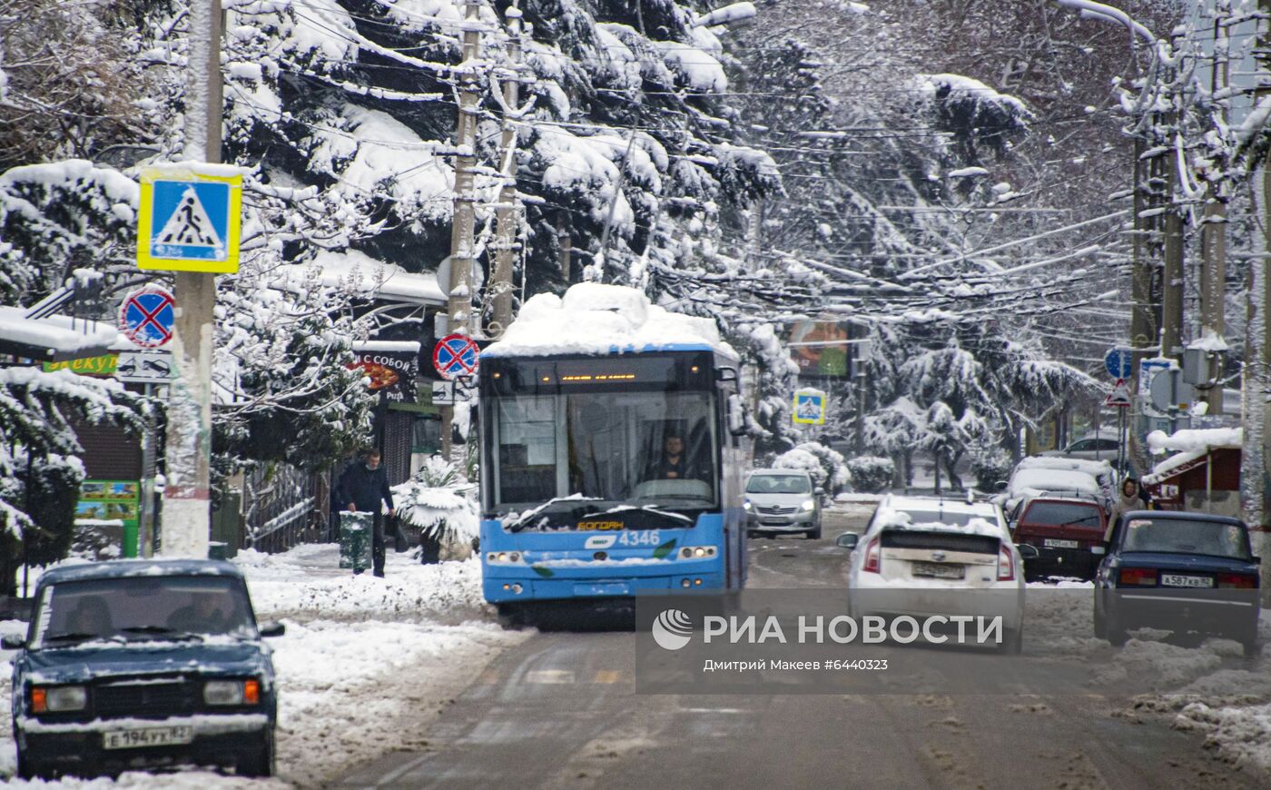 Снег в Крыму