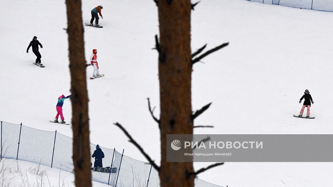 Фанпарк и горнолыжный комплекс "Бобровый лог" в Красноярске