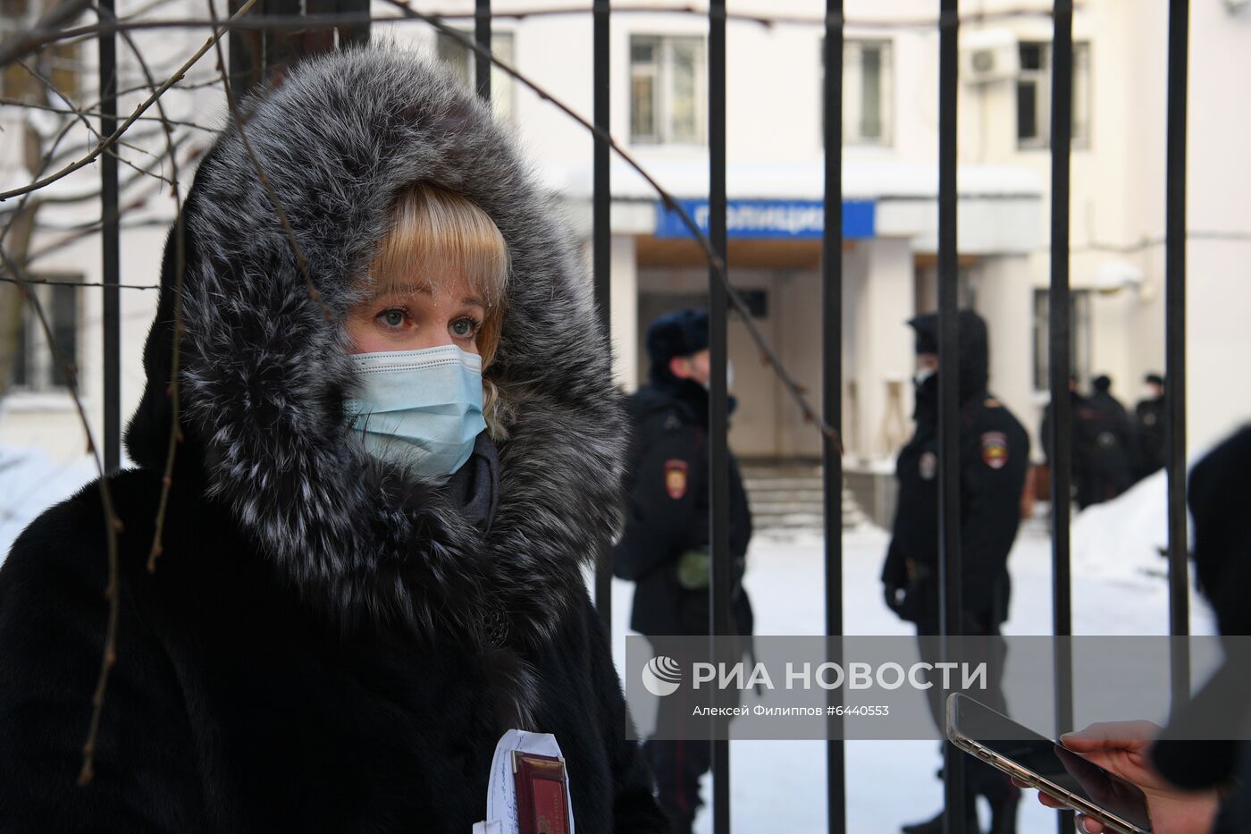 Отдел полиции, где находится задержанный А. Навальный