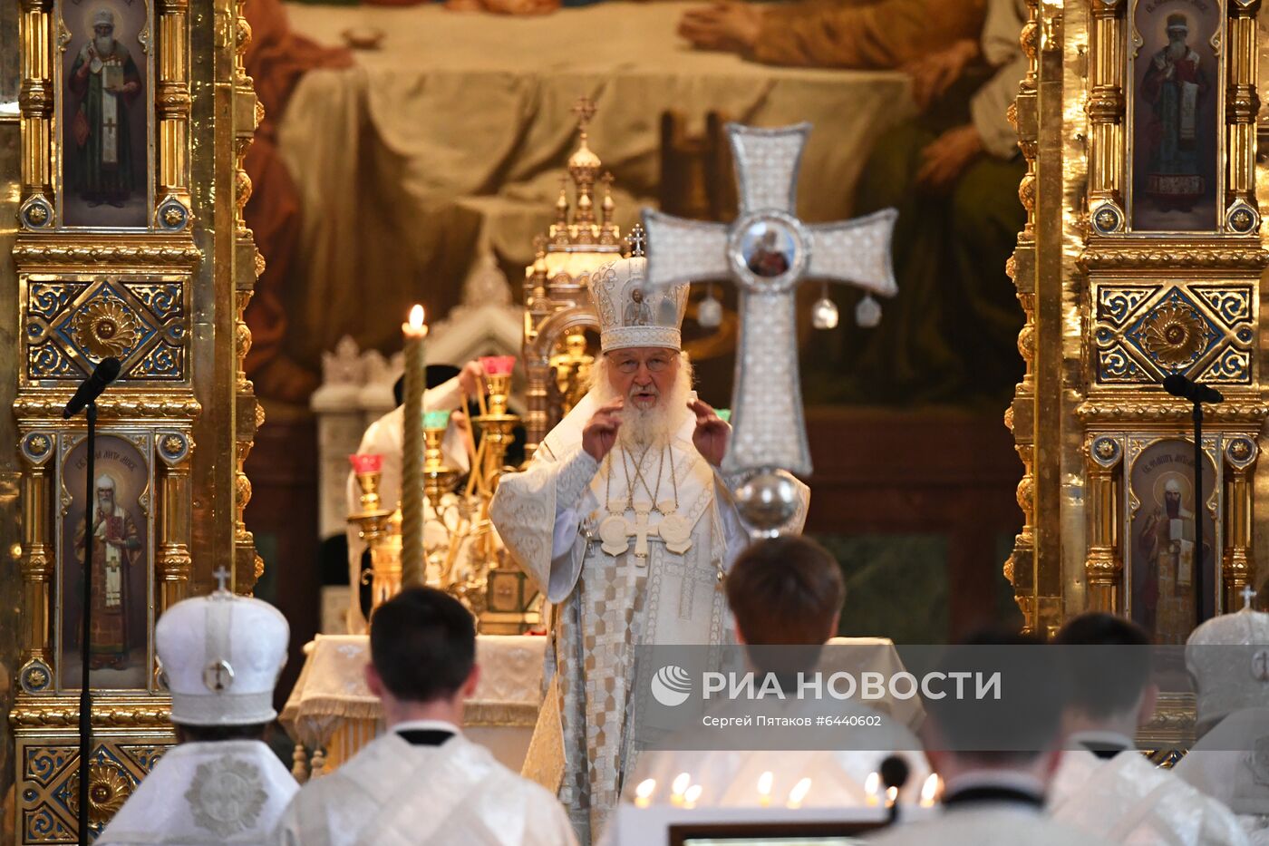 Патриаршее служение в Крещенский сочельник в Храме Христа Спасителя