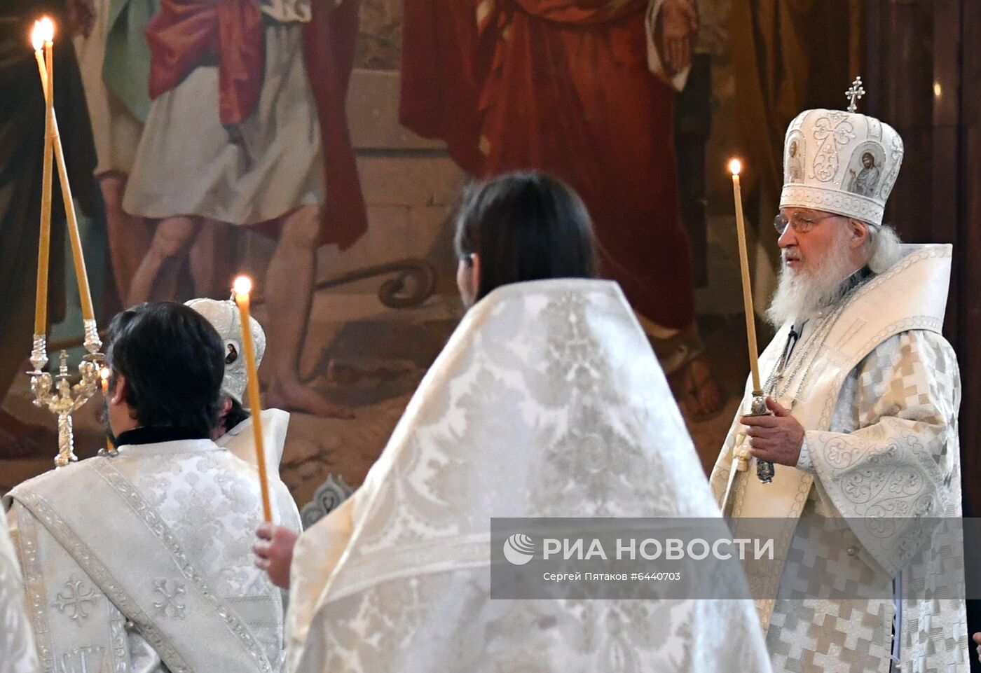 Патриаршее служение в Крещенский сочельник в храме Христа Спасителя