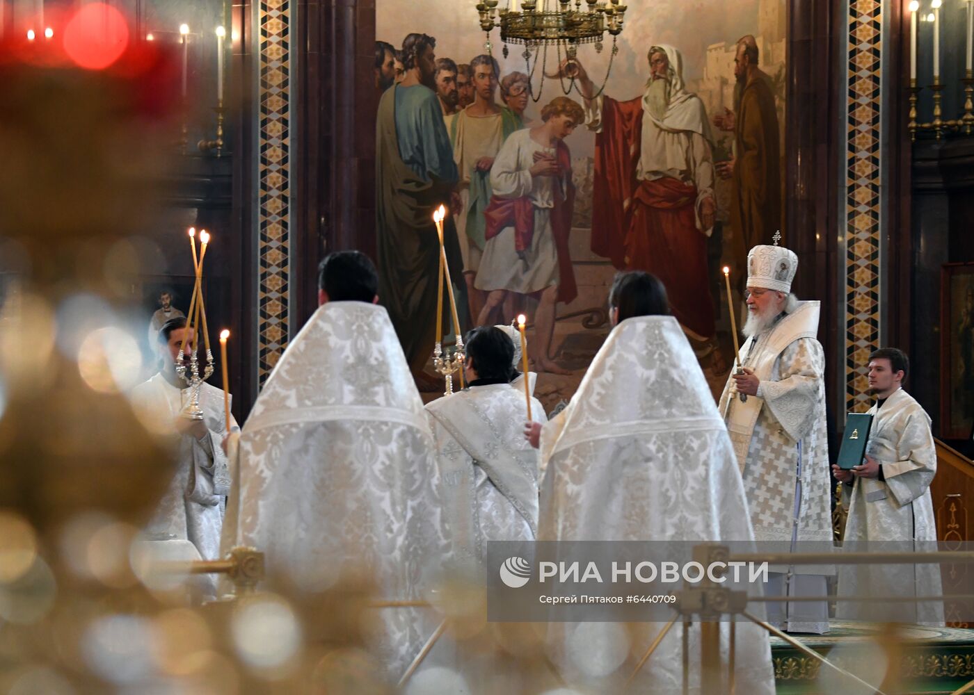 Патриаршее служение в Крещенский сочельник в храме Христа Спасителя