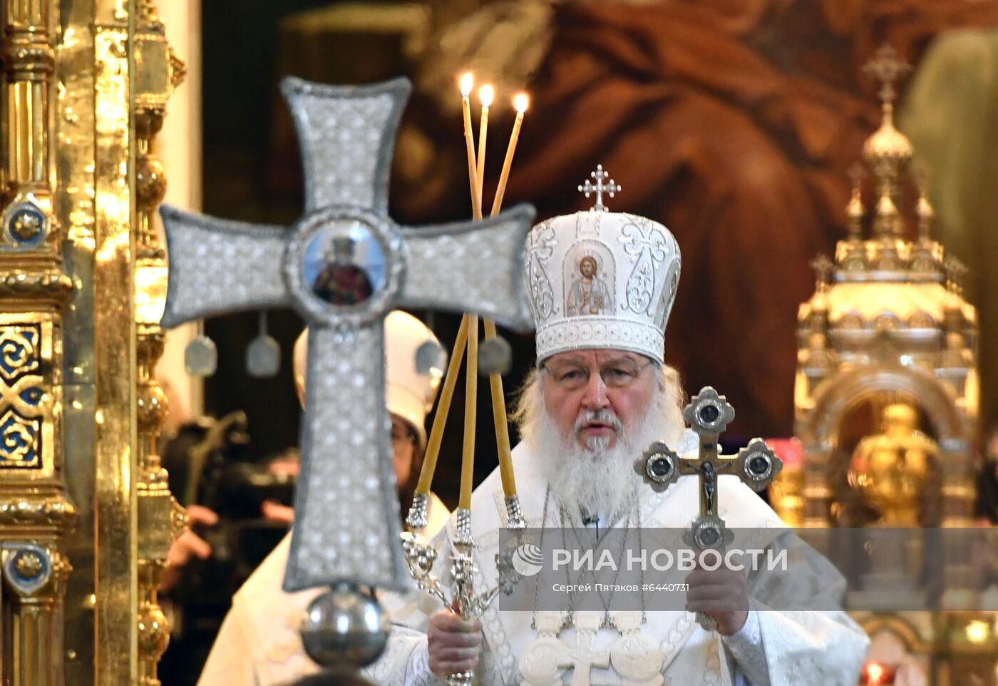 Патриаршее служение в Крещенский сочельник в храме Христа Спасителя