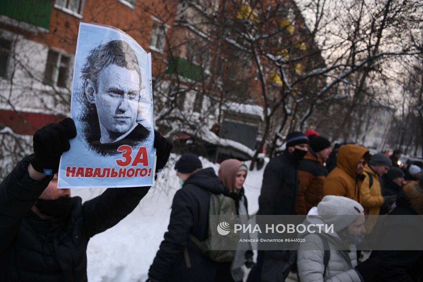 Отдел полиции, где находится задержанный А. Навальный
