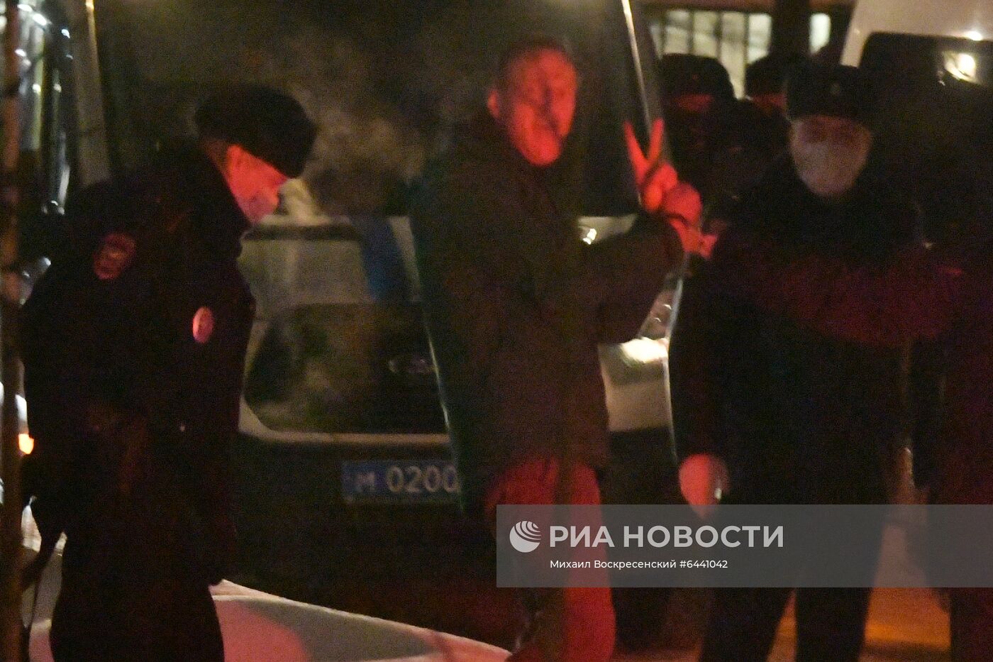 Отдел полиции, где находится задержанный А. Навальный