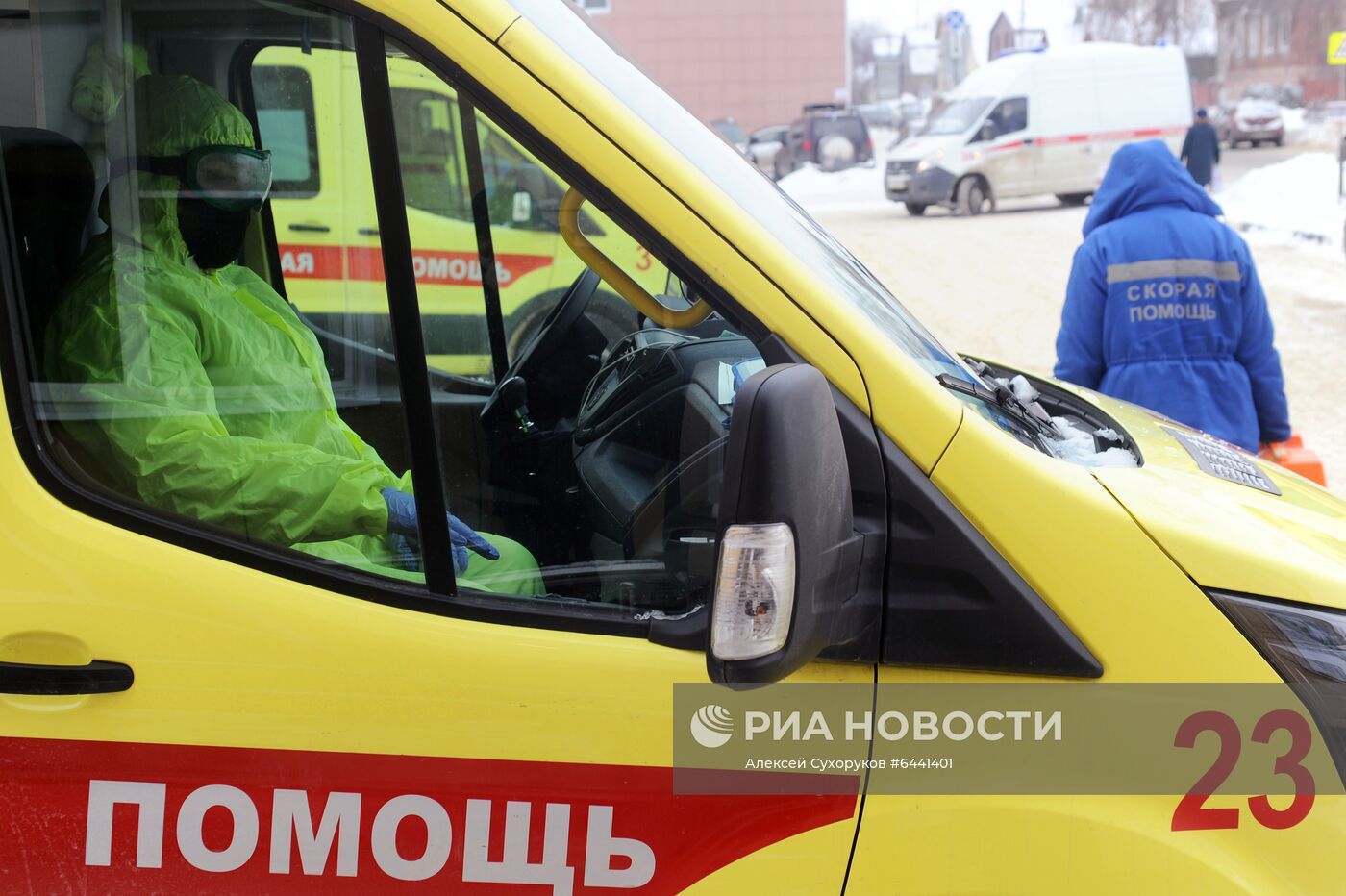 Работа скорой помощи с больными коронавирусом в Тамбове