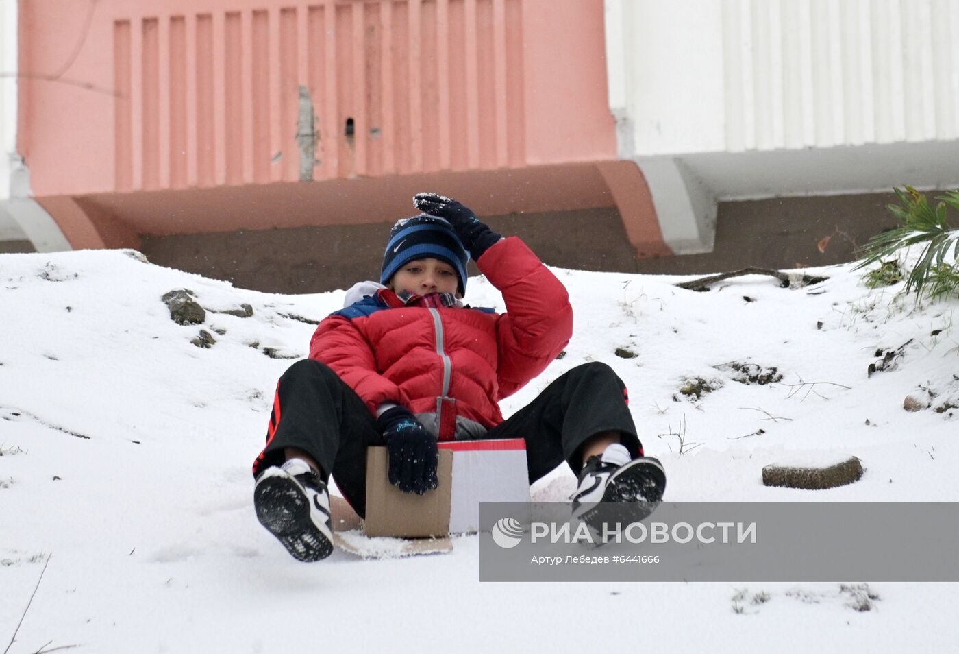 Снегопад в Сочи