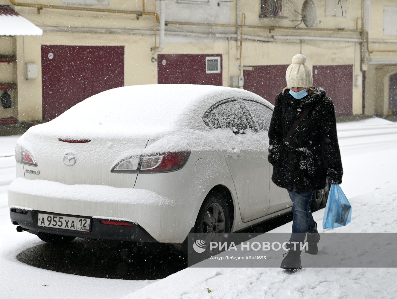 Снегопад в Сочи