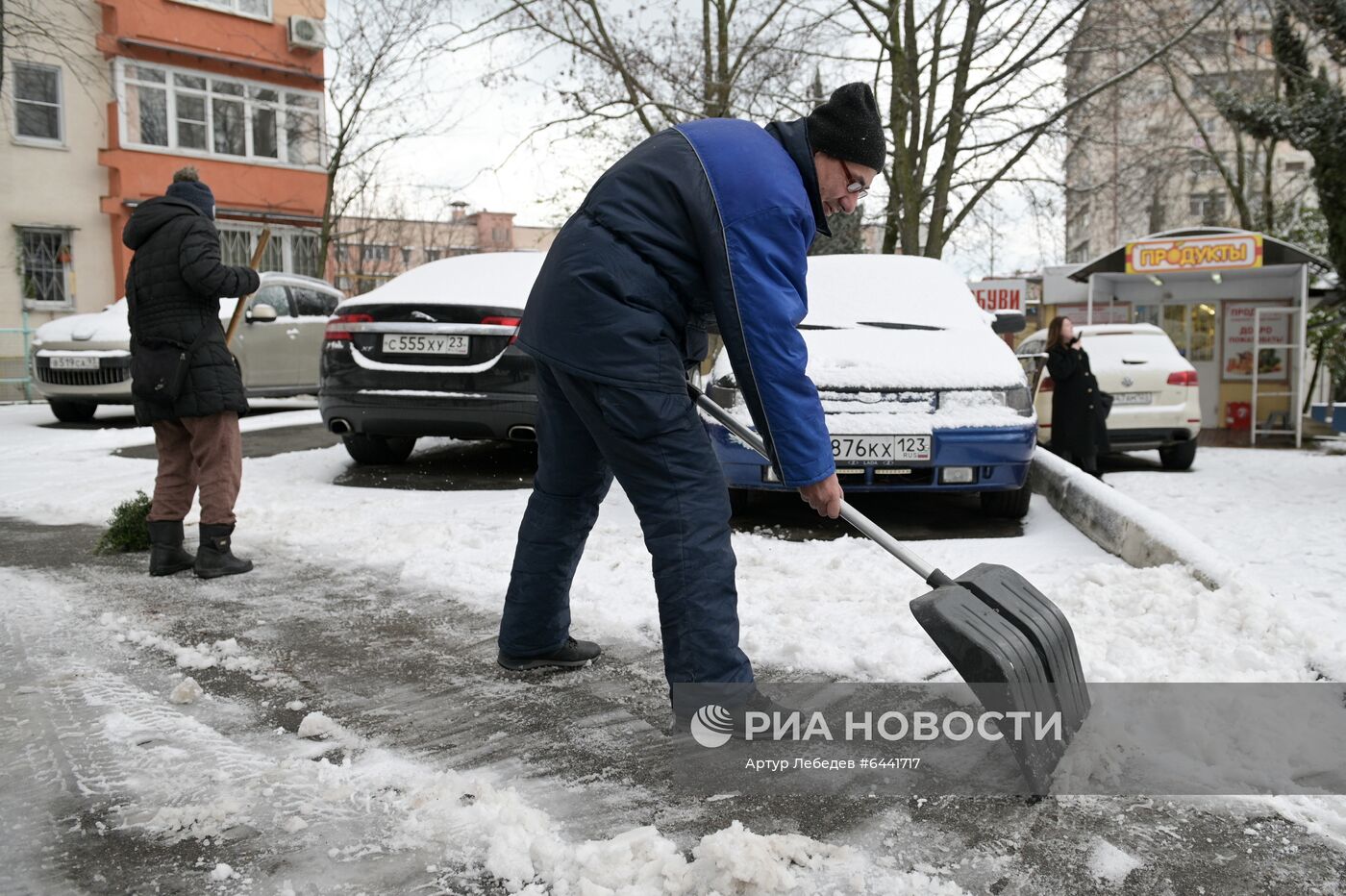 Снегопад в Сочи