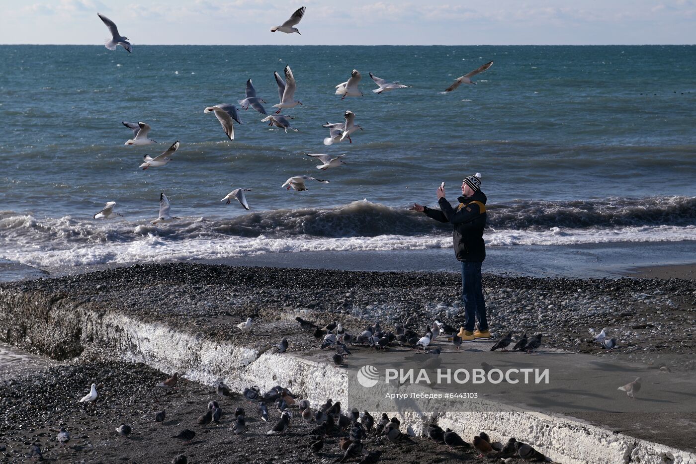 Снегопад в Сочи