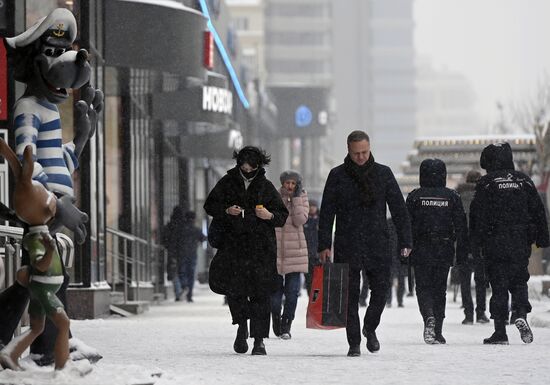 Снег в Москве