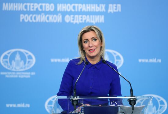 Брифинг официального представителя МИД России М. Захаровой
