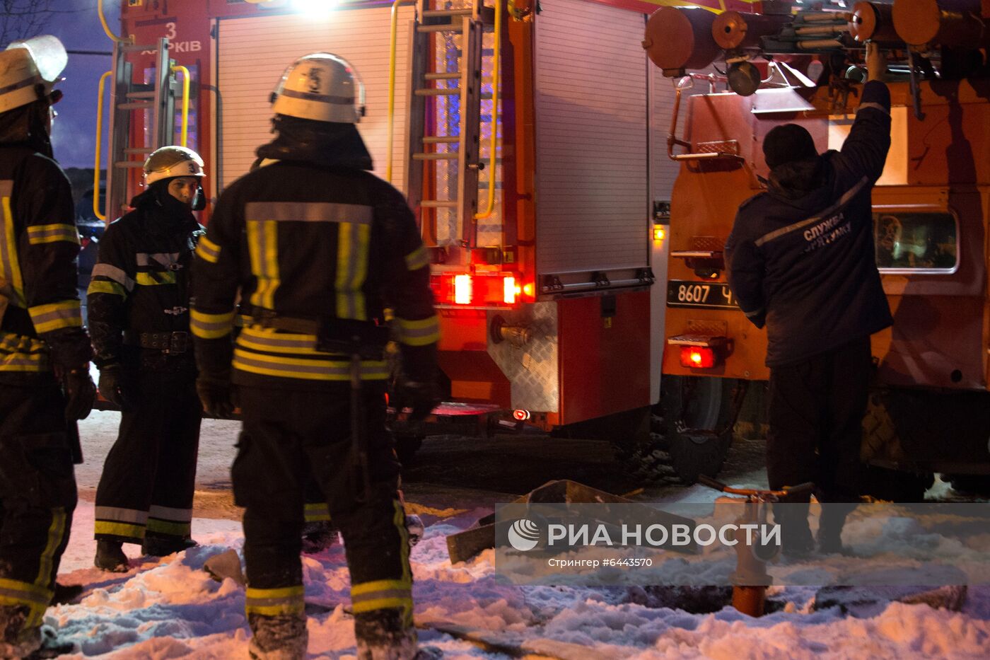 Пожар в доме престарелых в Харькове