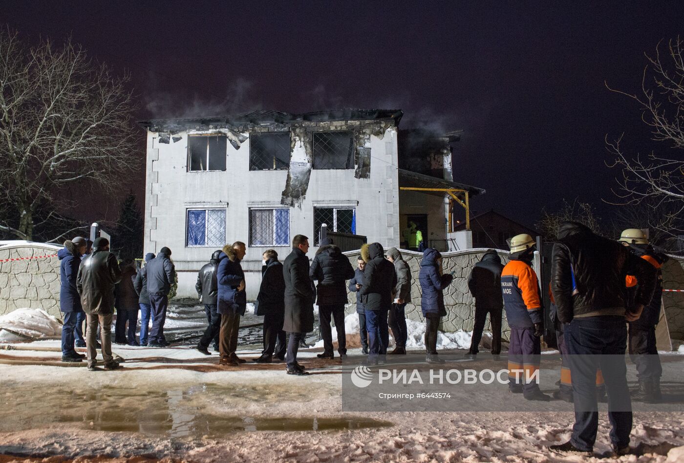 Пожар в доме престарелых в Харькове