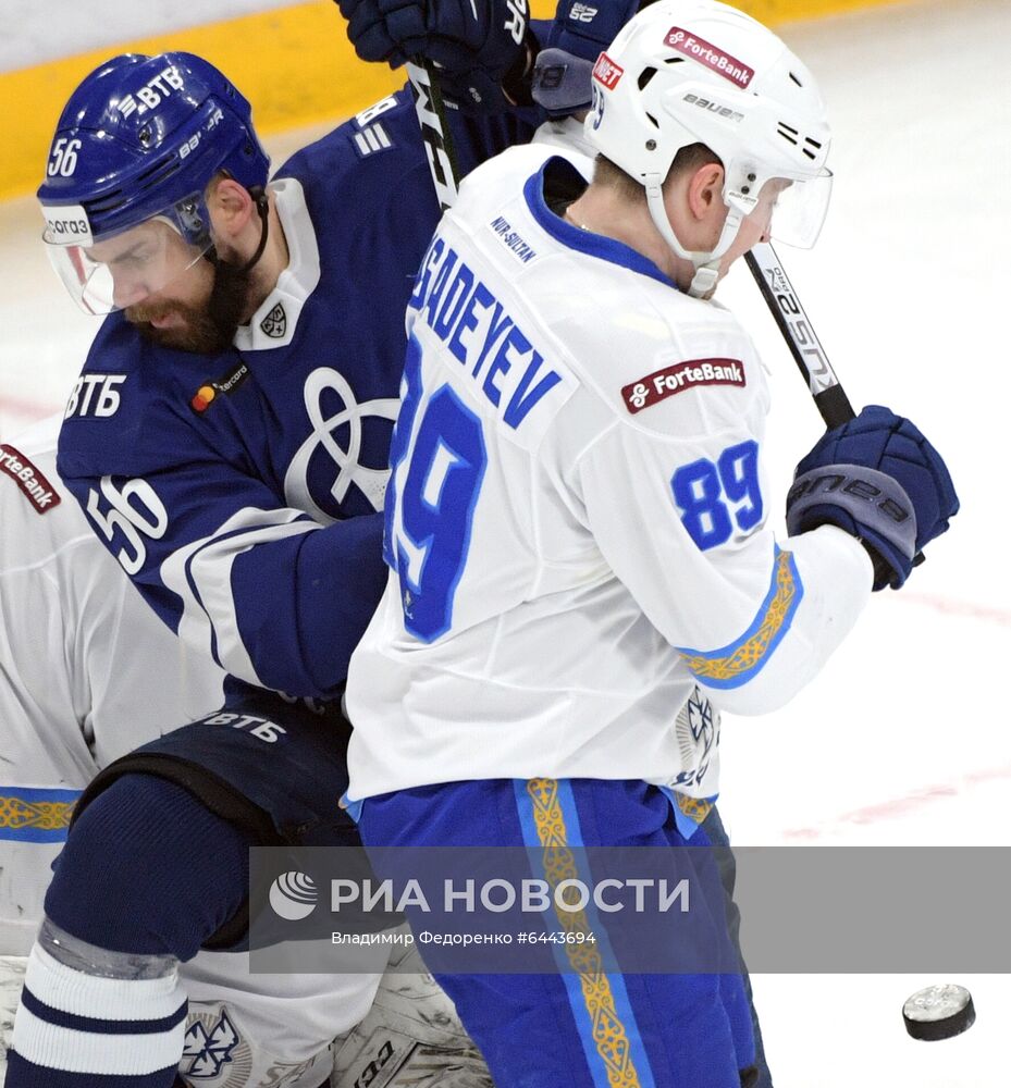 Хоккей. КХЛ. Матч "Динамо" (Москва) - "Барыс"