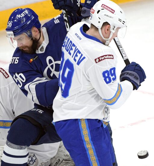 Хоккей. КХЛ. Матч "Динамо" (Москва) - "Барыс"