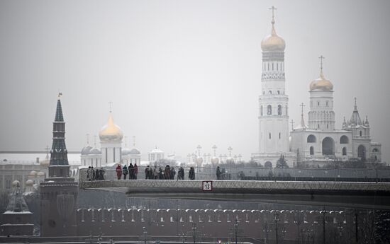 Зима в Москве 