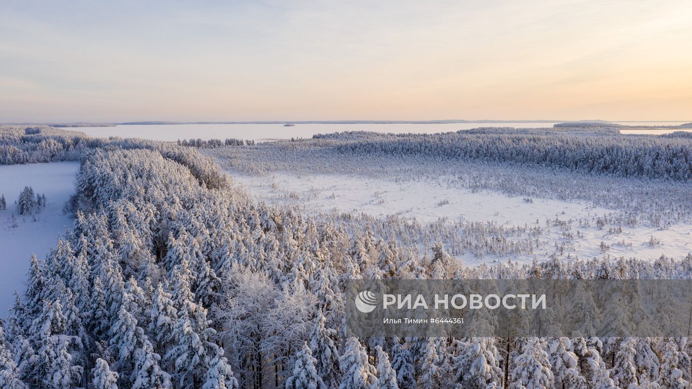 Зима в Карелии