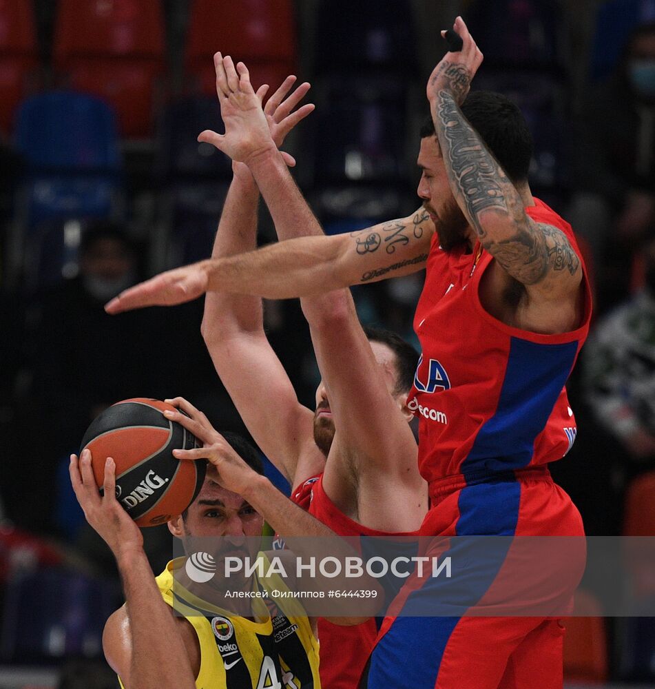 Баскетбол. Евролига. Матч ЦСКА – "Фенербахче"