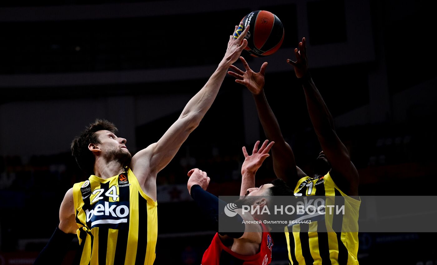 Баскетбол. Евролига. Матч ЦСКА – "Фенербахче"