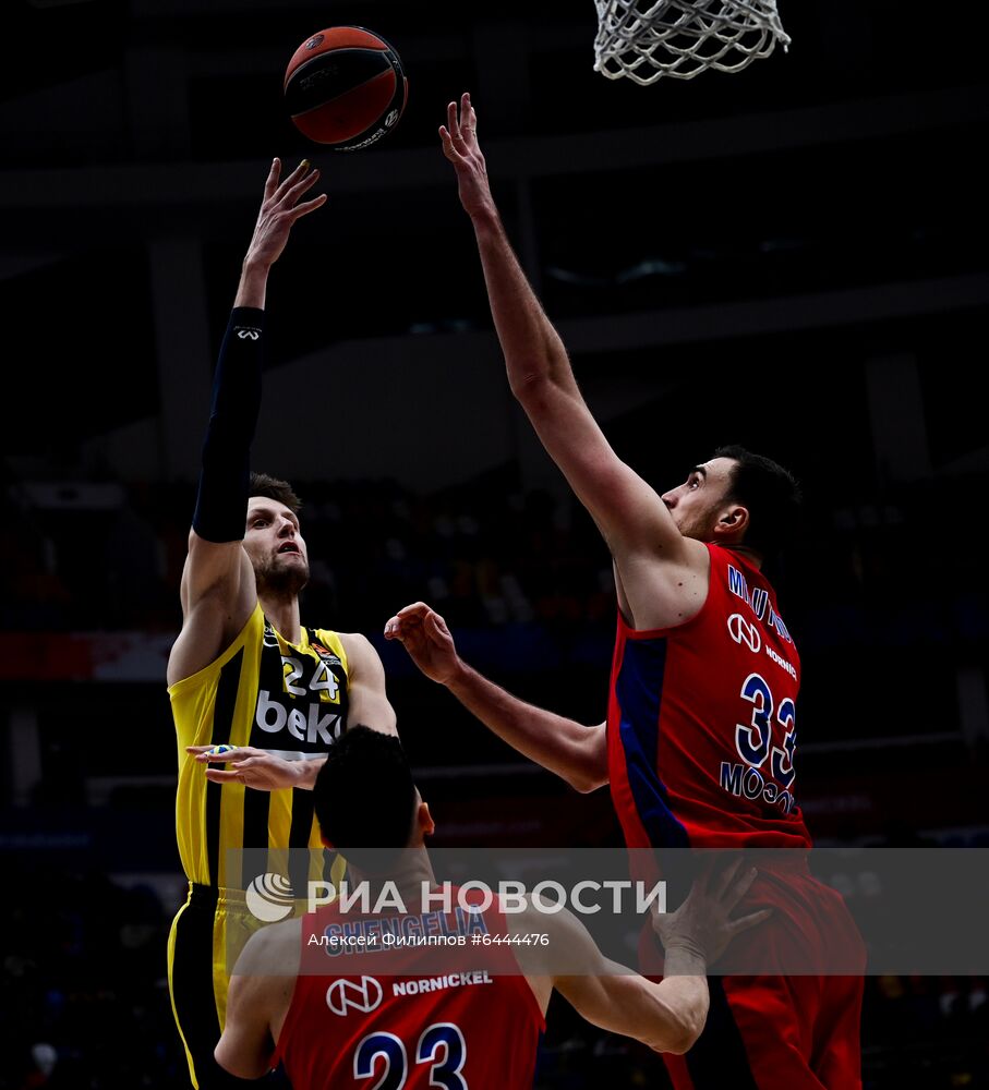 Баскетбол. Евролига. Матч ЦСКА – "Фенербахче"