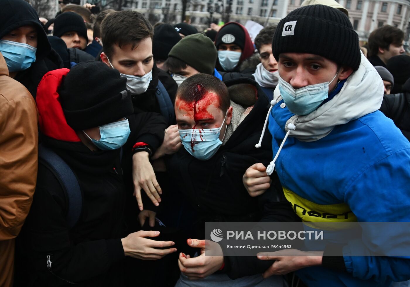 Несанкционированная акция сторонников А. Навального