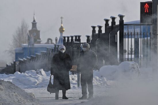 Мороз в Новосибирске