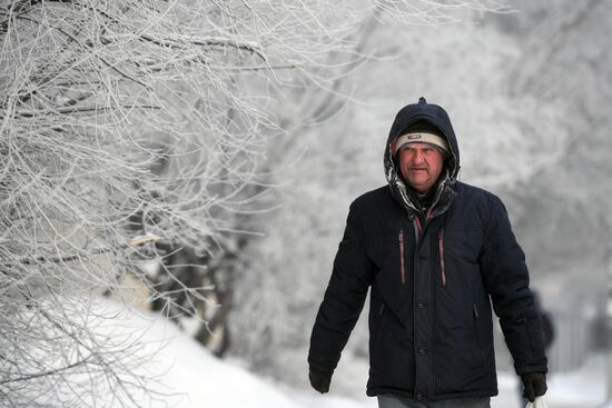 Мороз в Новосибирске