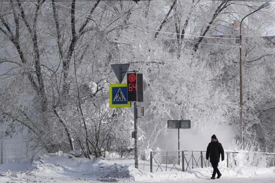 Мороз в Новосибирске