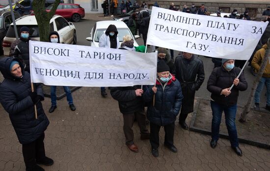 Акция в Киеве против повышения тарифов на газ