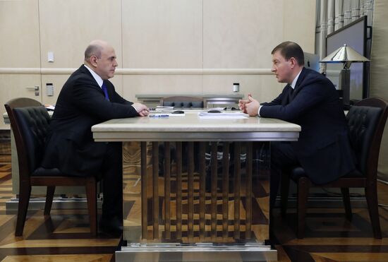 Премьер-министр РФ М. Мишустин встретился с секретарем генерального совета партии "Единая Россия" А. Турчаком
