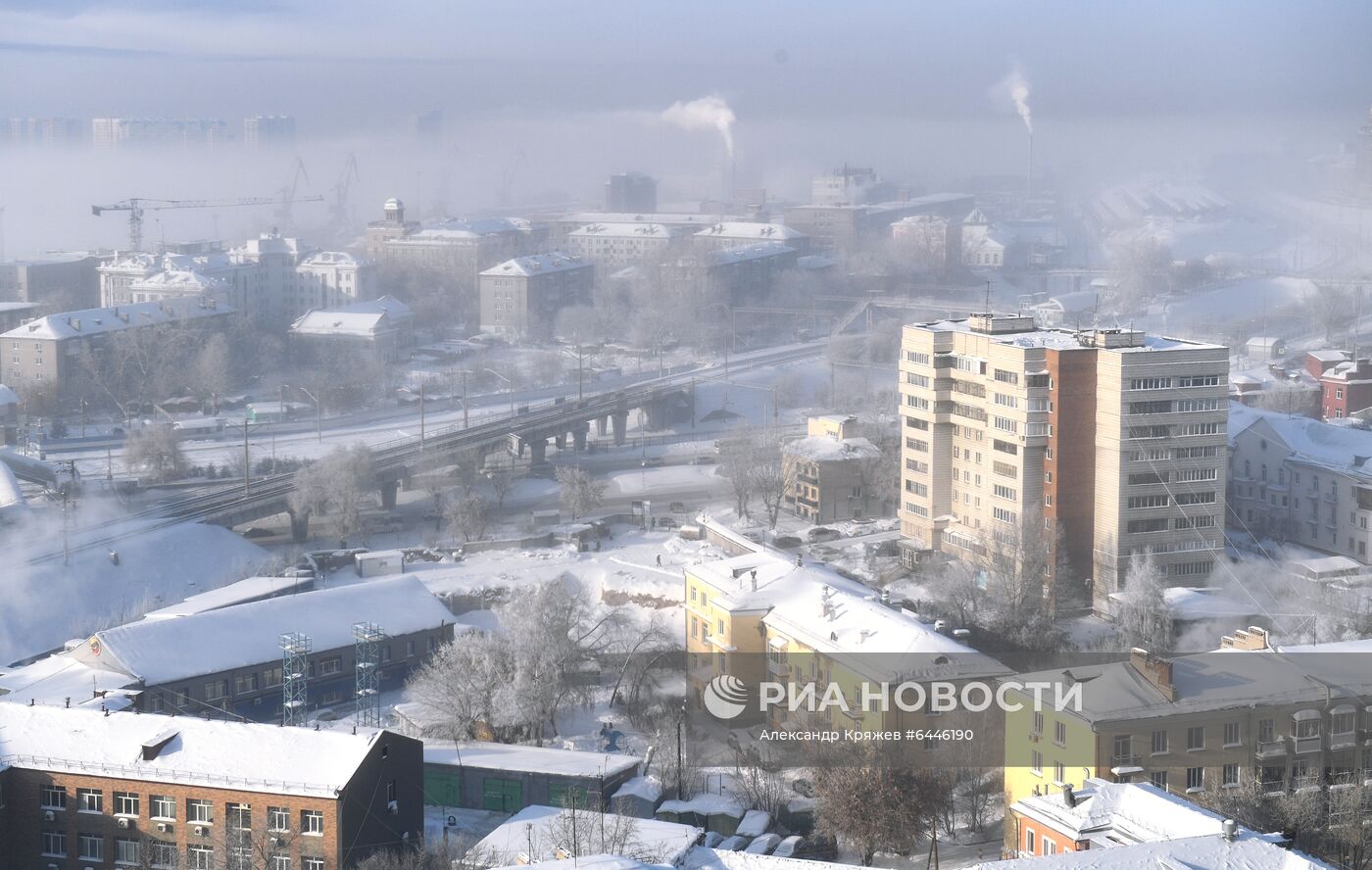 Мороз в Новосибирске