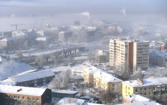 Мороз в Новосибирске