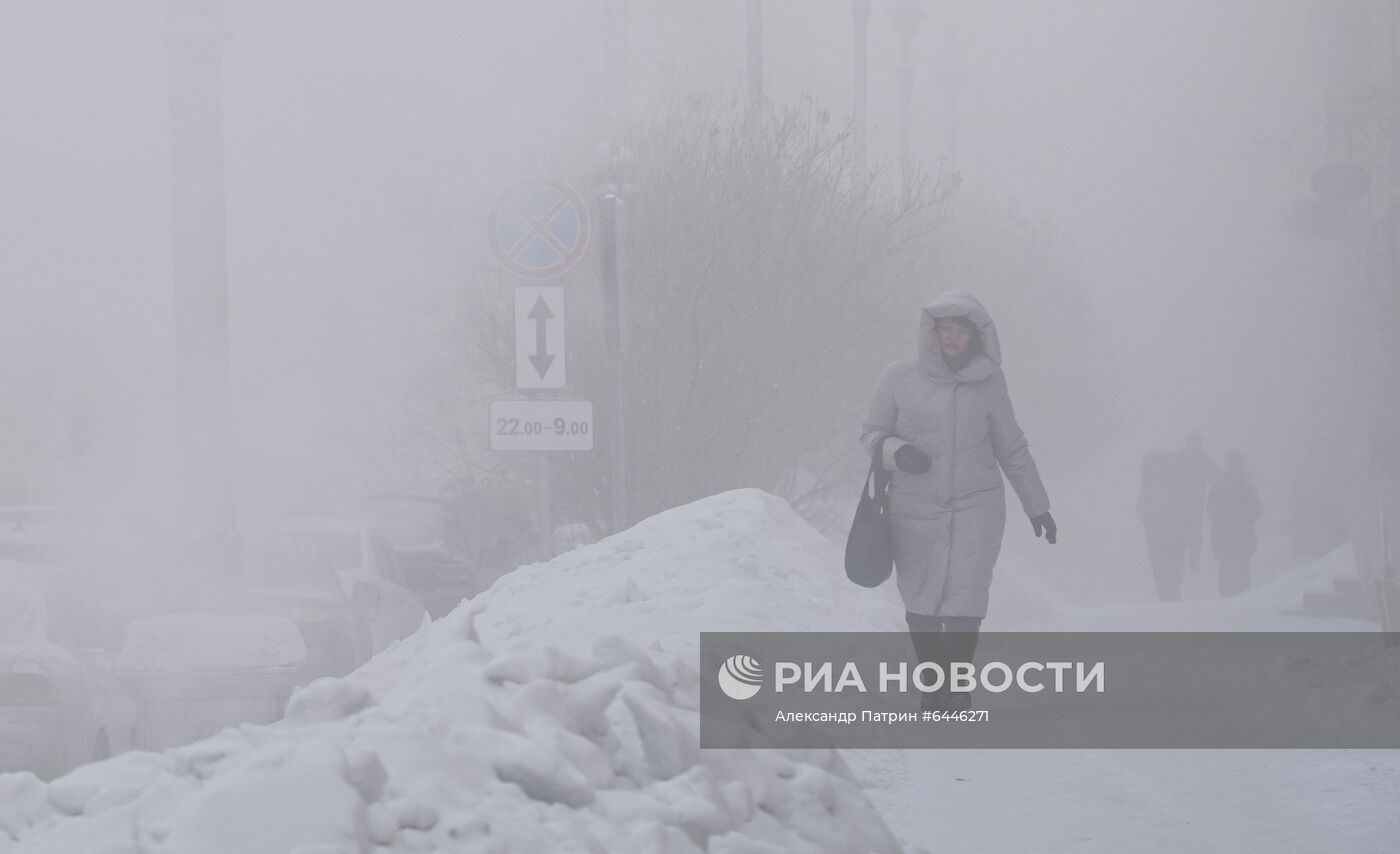 Морозы в Кузбассе