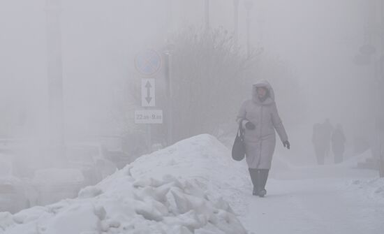 Морозы в Кузбассе