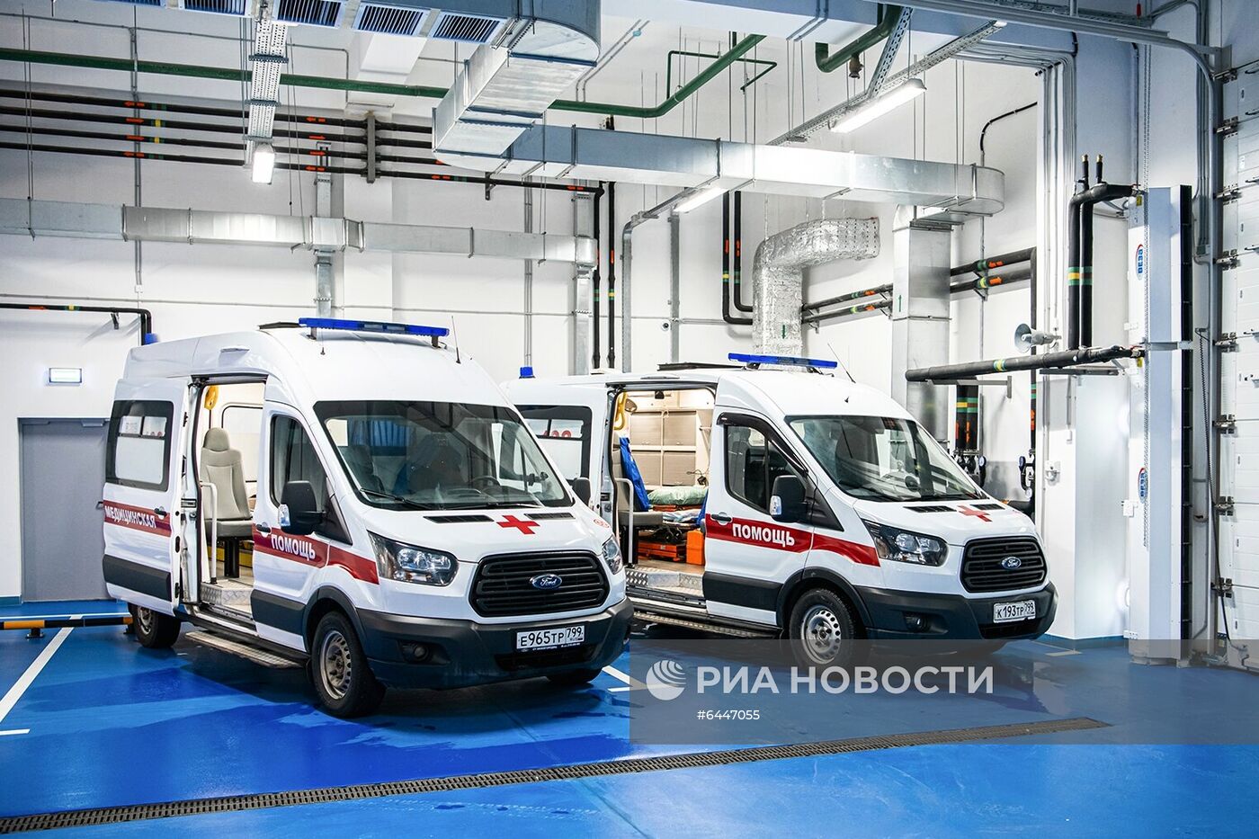 Мэр Москвы С. Собянин осмотрел новую подстанцию скорой помощи в Коммунарке