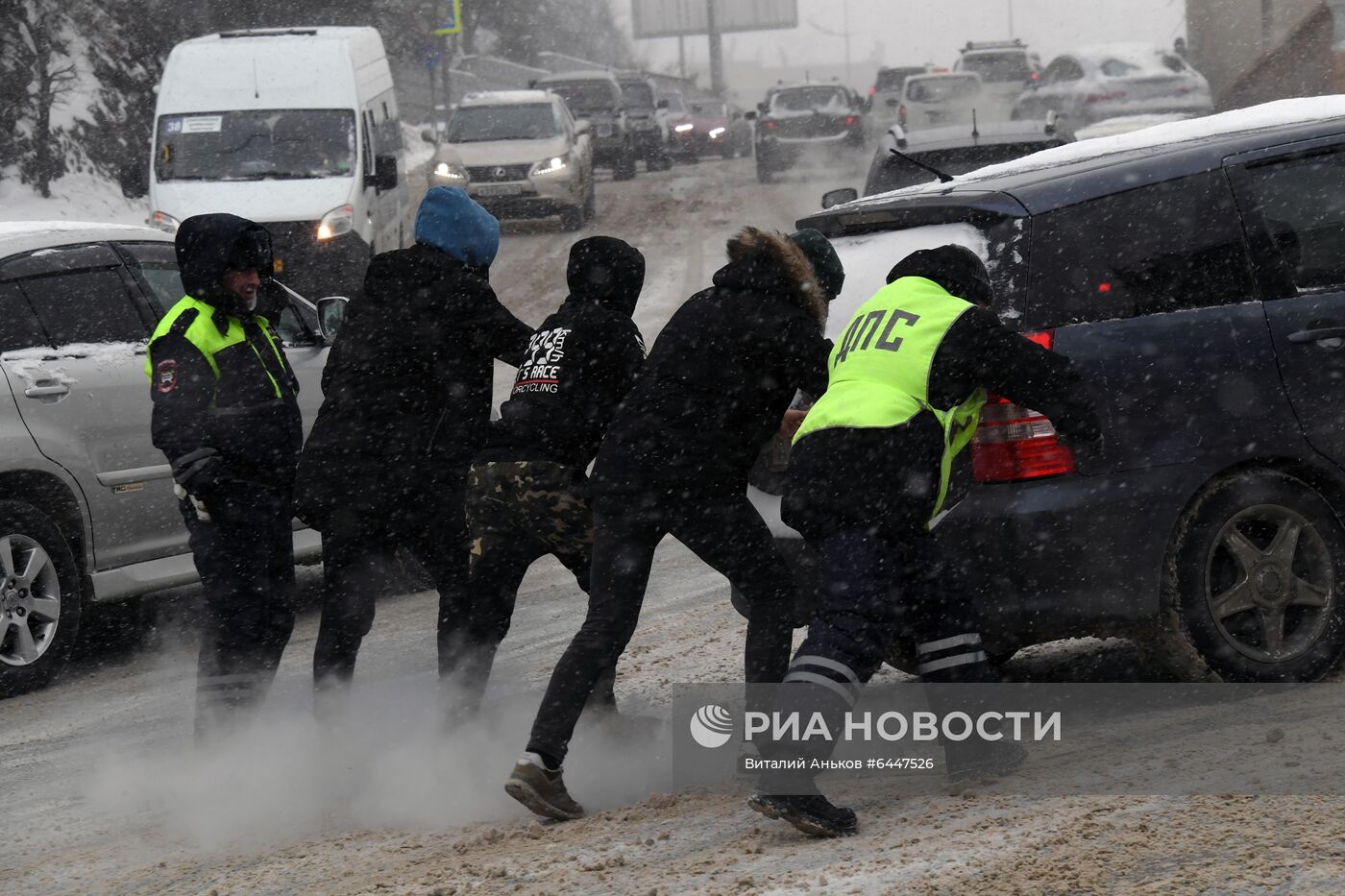 Метель во Владивостоке