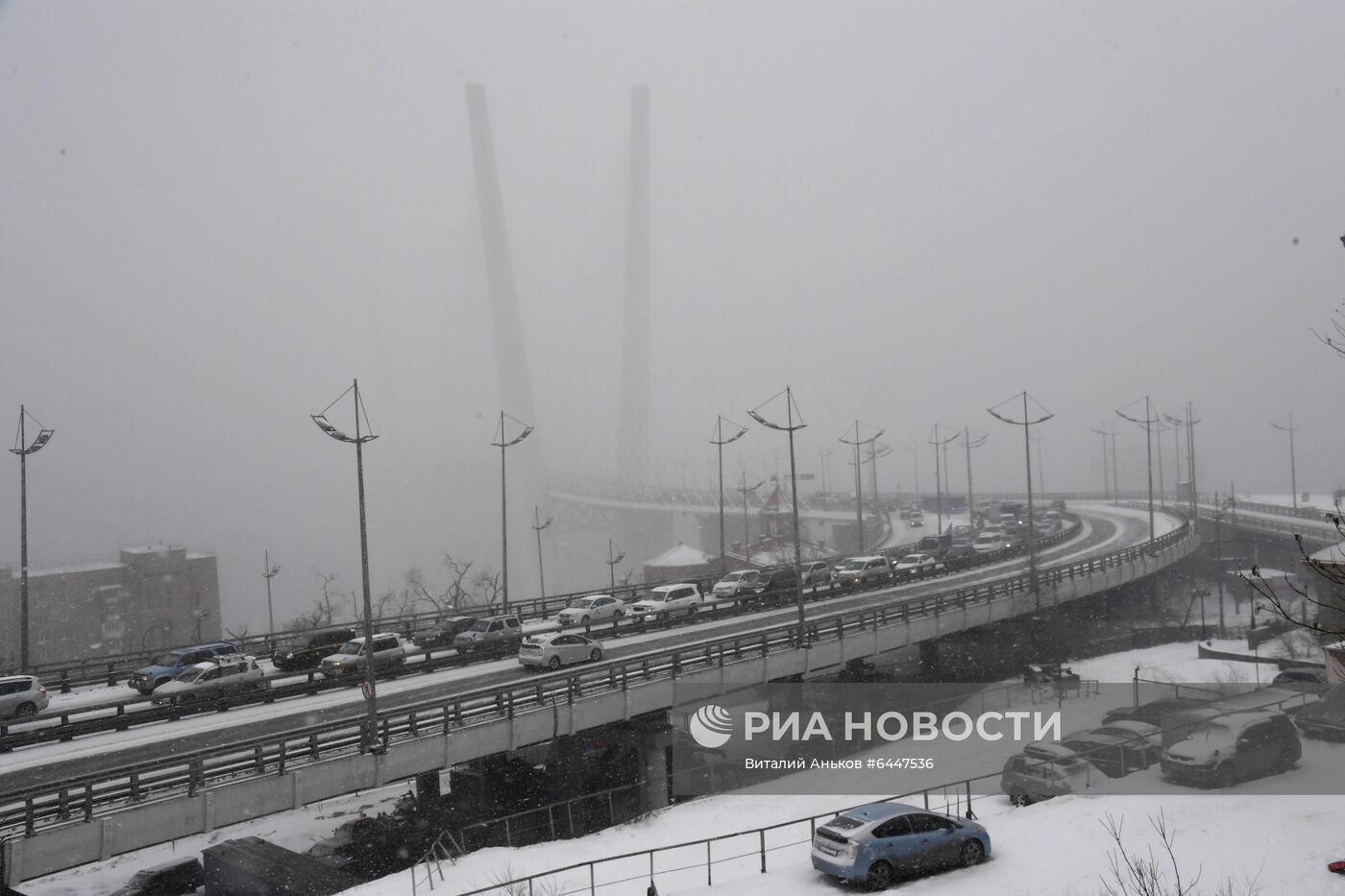 Метель во Владивостоке