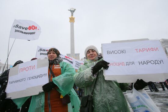 Акция в Киеве против антикоронавирусных ограничений