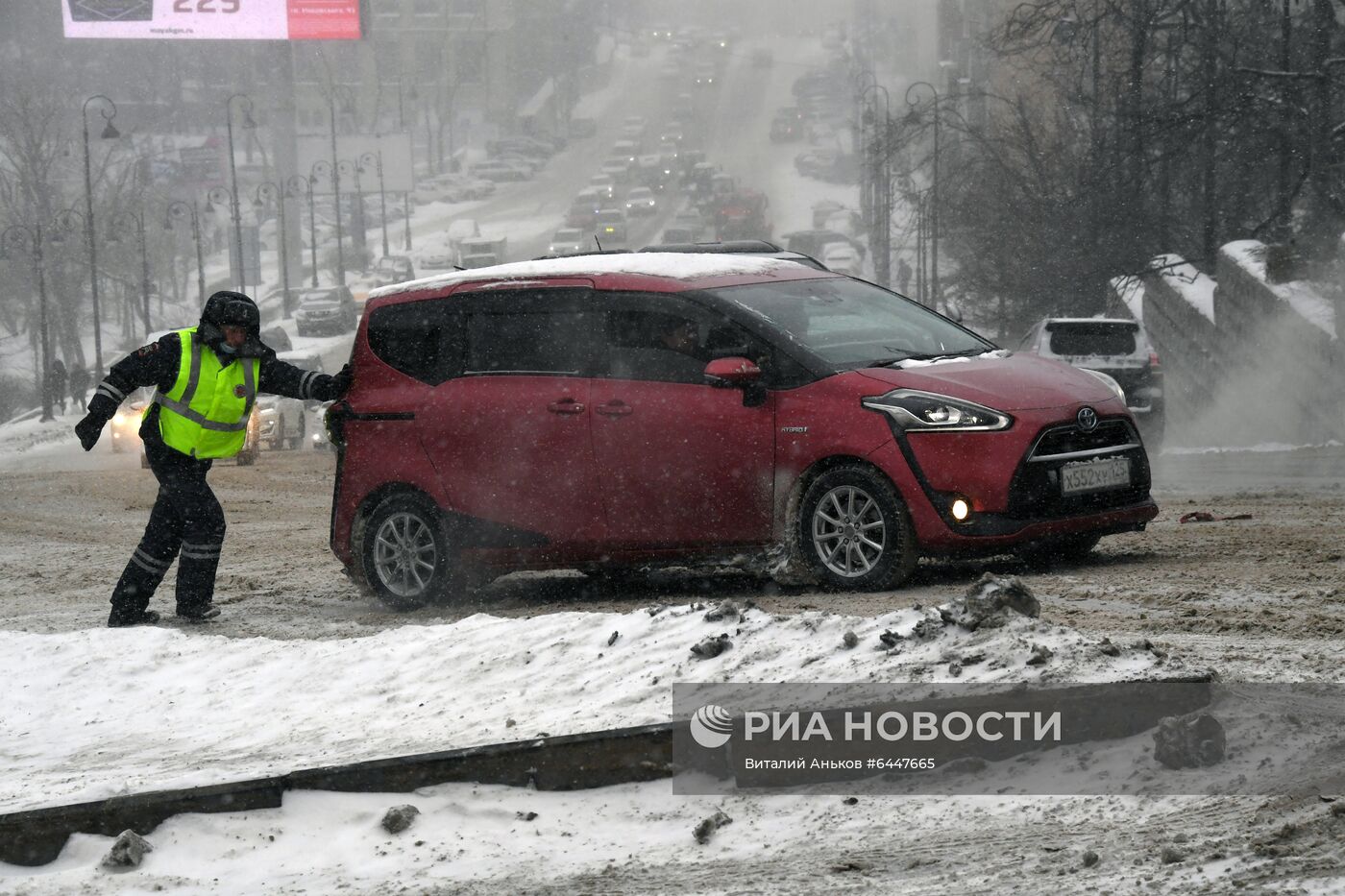 Метель во Владивостоке