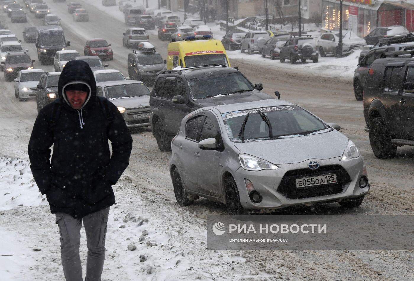 Метель во Владивостоке