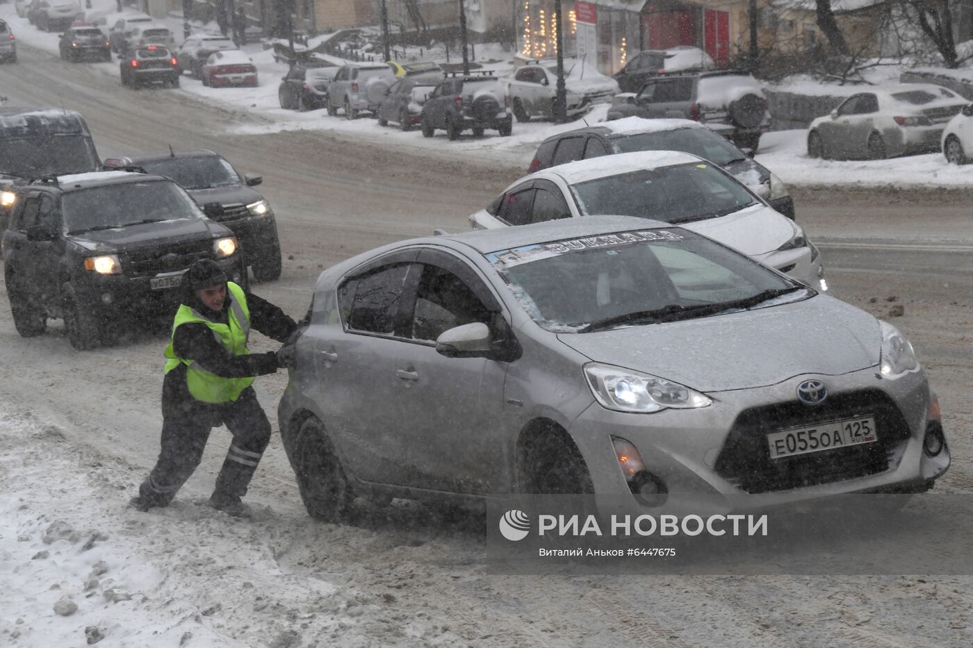 Метель во Владивостоке