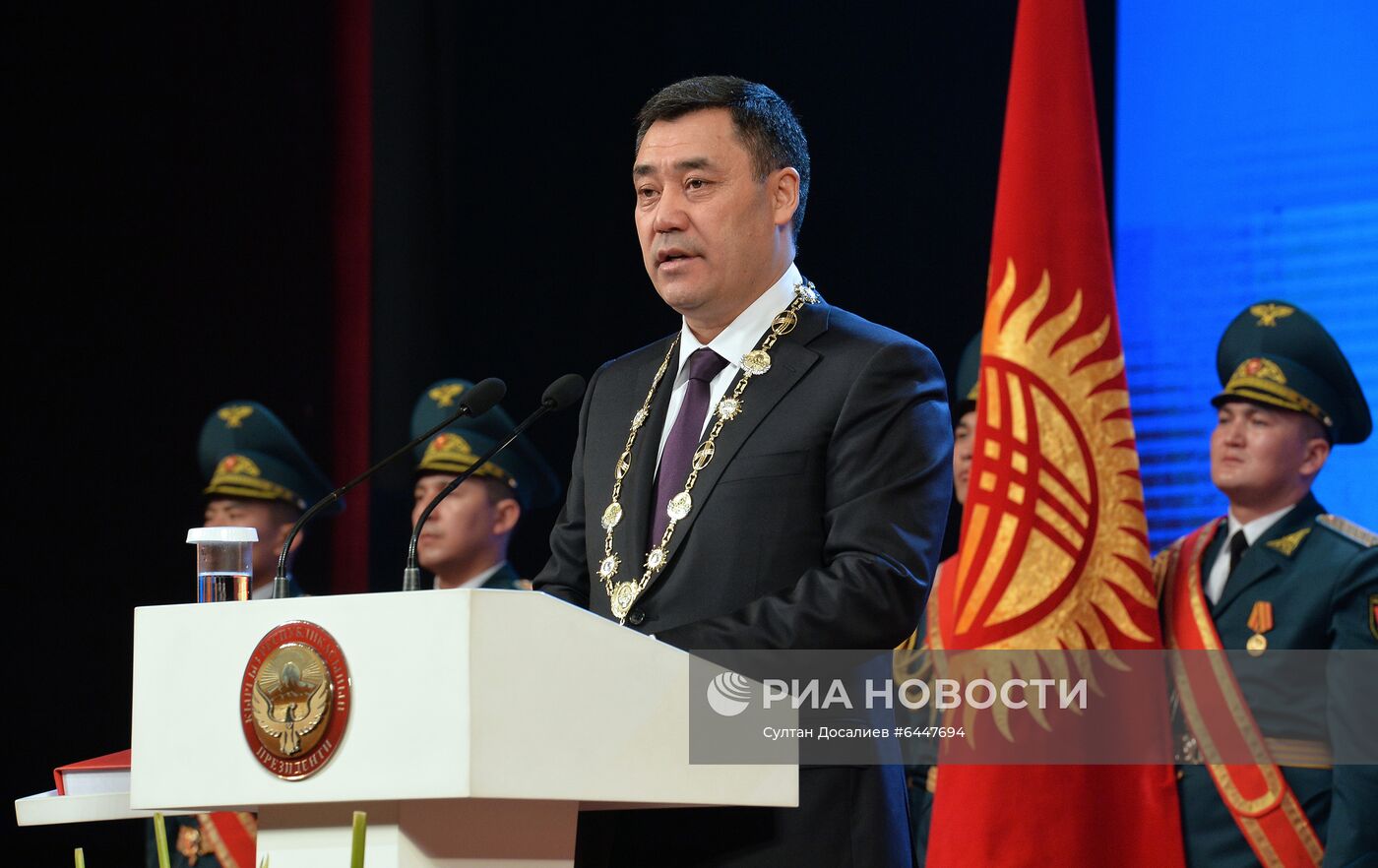 Инаугурация избранного президента Киргизии С. Жапарова