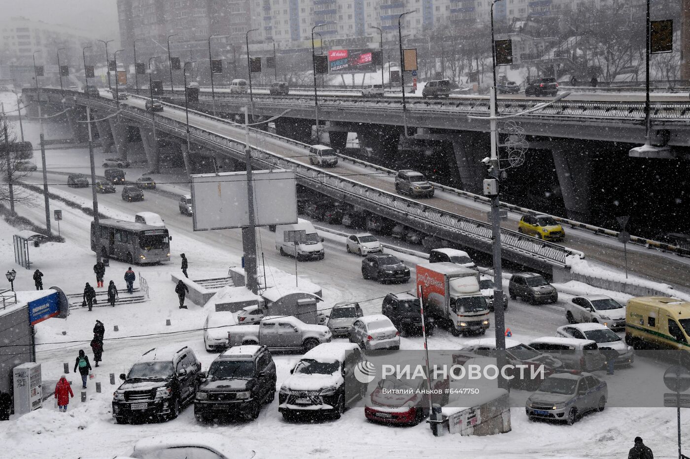 Метель во Владивостоке