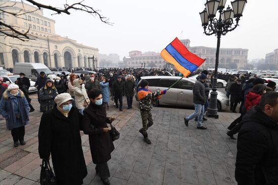 Акция протеста в Ереване
